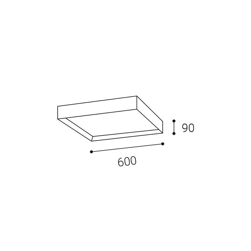 LED2 - LED Ceiling light MILO LED/60W/230V 3000/4000K