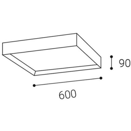 LED2 - LED Ceiling light MILO LED/60W/230V white 3000/4000K