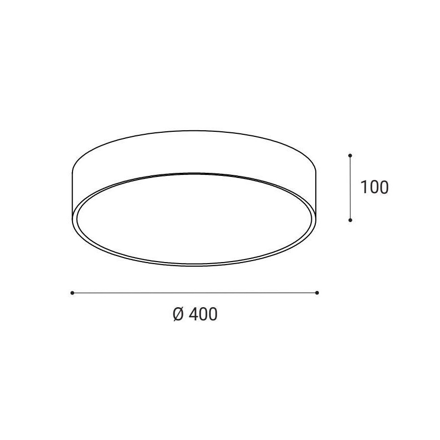 LED2 - LED Ceiling light MONO LED/30W/230V 3000K/4000K black
