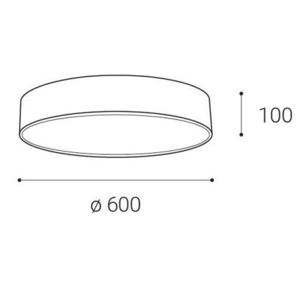 LED2 - LED Ceiling light MONO LED/60W/230V 3000/4000K white