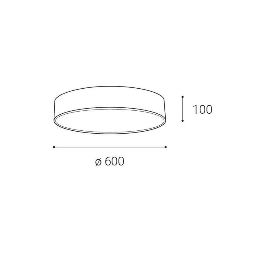 LED2 - LED Ceiling light MONO LED/60W/230V 3000/4000K white
