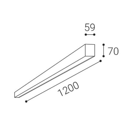 LED2 - LED Ceiling light NOLI LED/40W/230V 3000K/3500K/4000K white