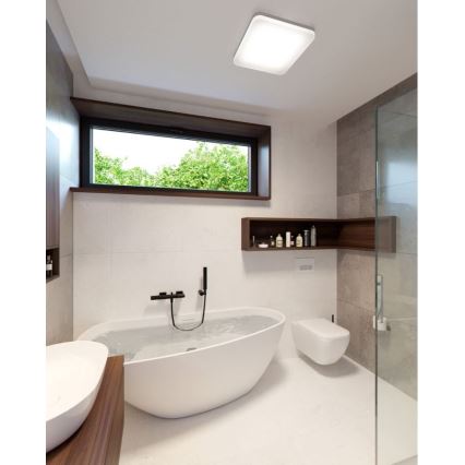 LED2 - LED Ceiling light SQUARE LED/12W/230V IP54 3000/4000/5700K