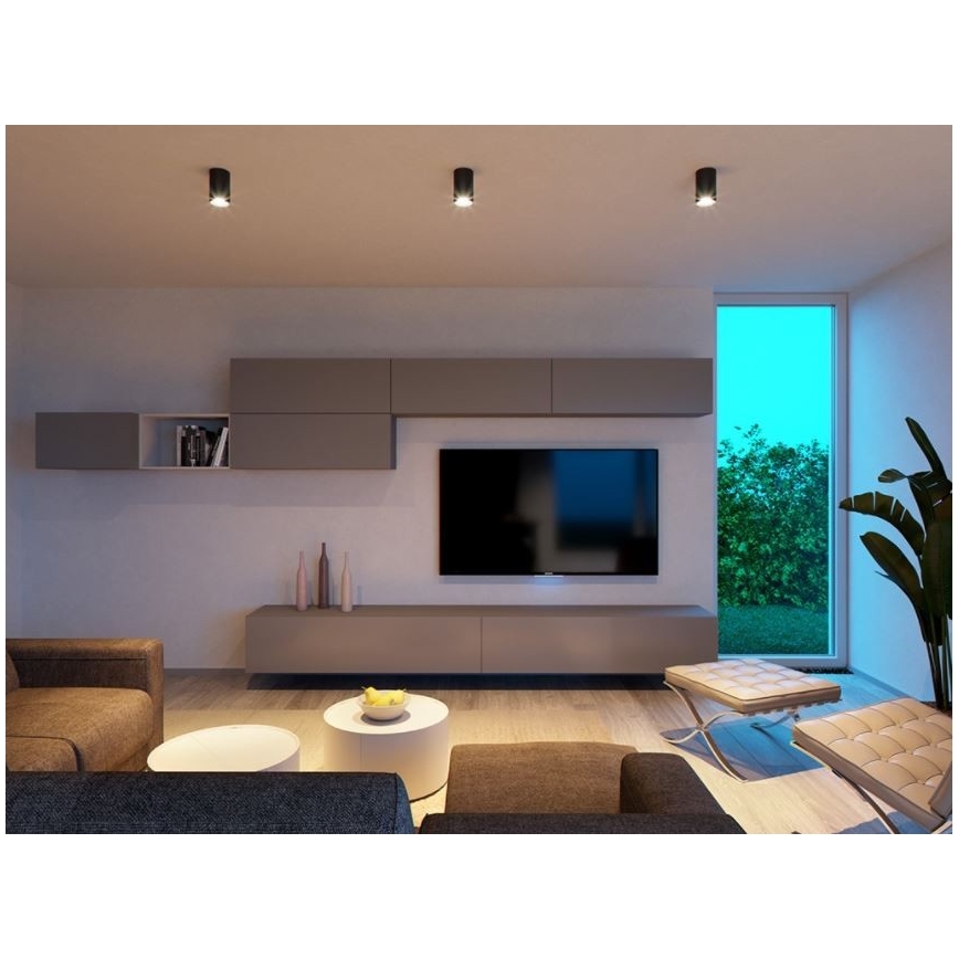 LED2 - LED Ceiling light TUBUS LED/9W/230V black