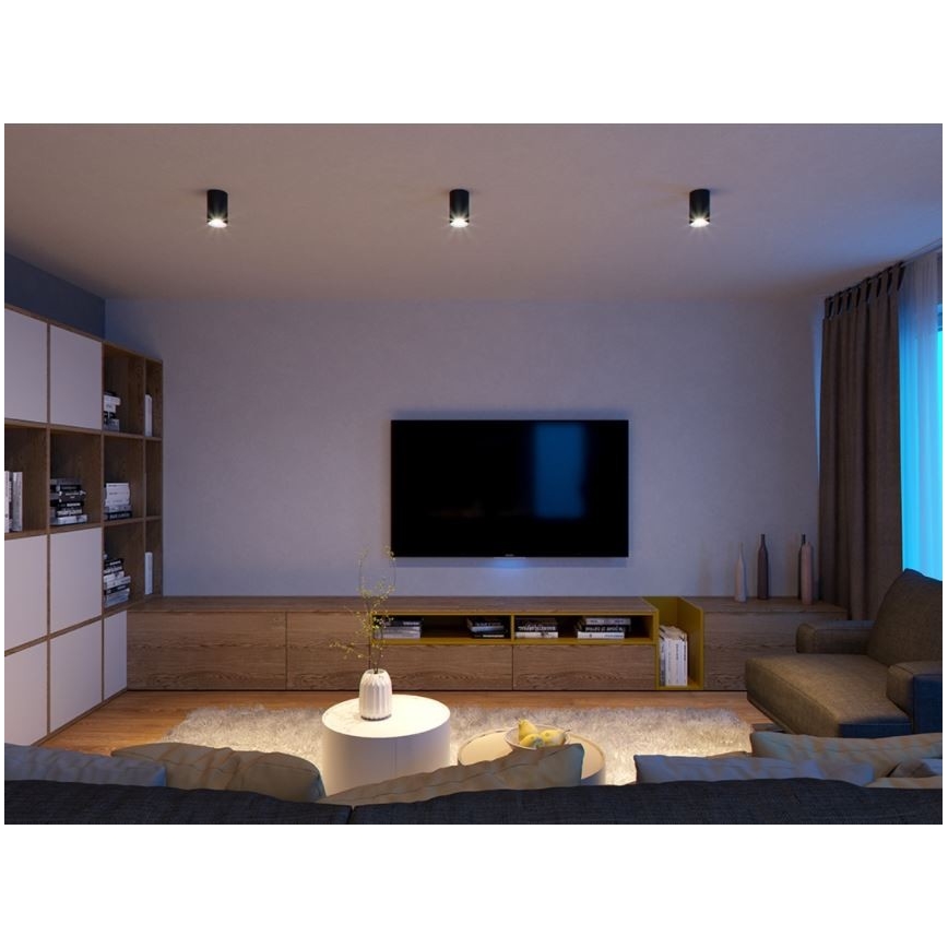 LED2 - LED Ceiling light TUBUS LED/9W/230V black