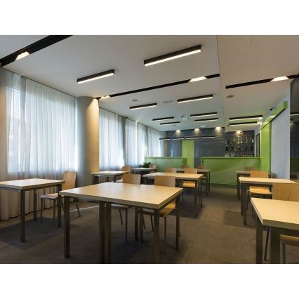 LED2 - LED Ceiling surface-mounted light LINO LED/30W/230V 3000/3500/4000K black