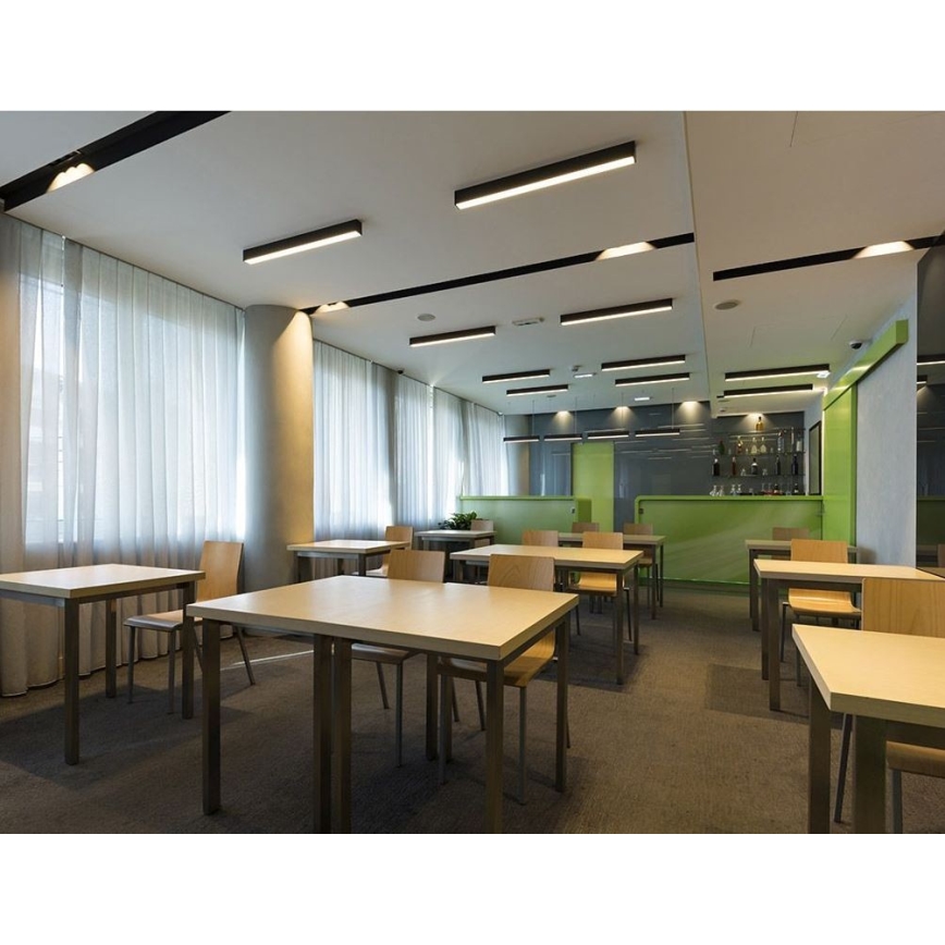 LED2 - LED Ceiling surface-mounted light LINO LED/30W/230V 3000/3500/4000K black