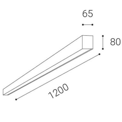 LED2 - LED Ceiling surface-mounted light LINO LED/30W/230V 3000/3500/4000K black