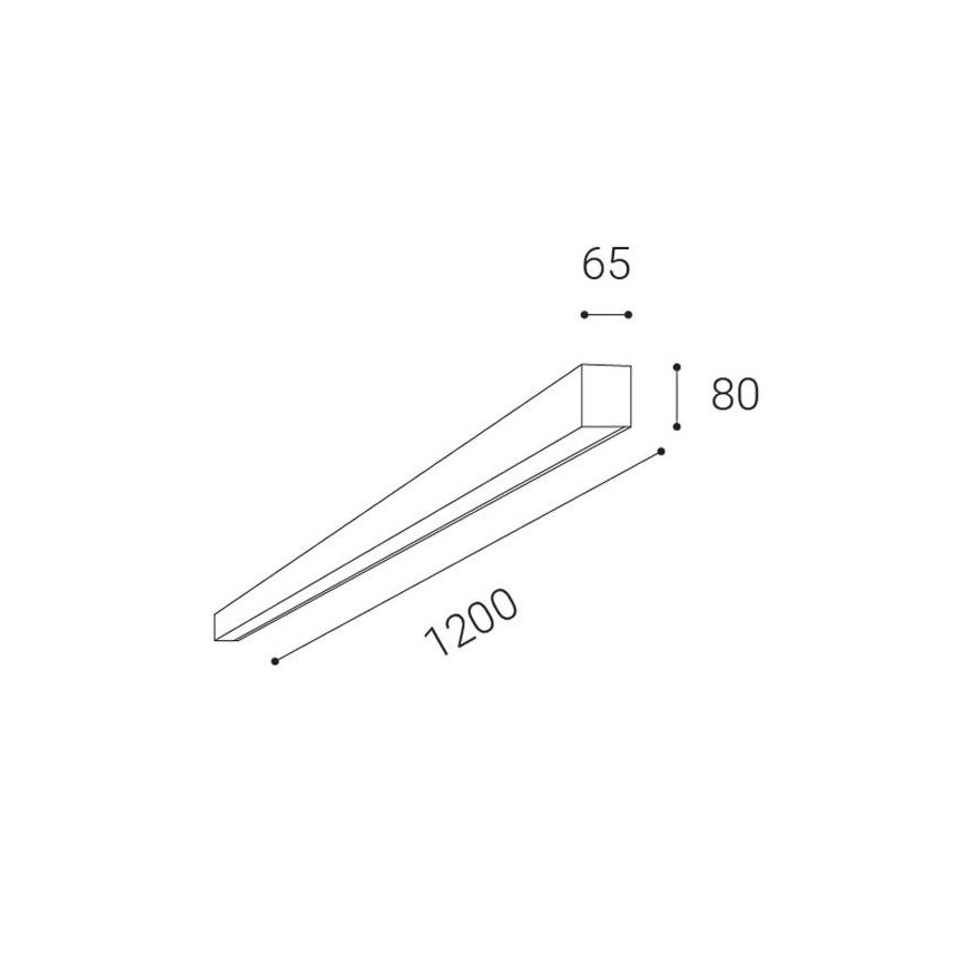 LED2 - LED Ceiling surface-mounted light LINO LED/30W/230V 3000/3500/4000K black