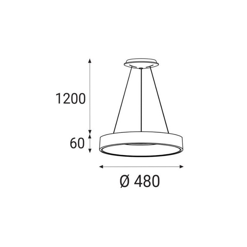 LED2 - LED Chandelier on a string BELLA LED/40W/230V 3000/4000K white