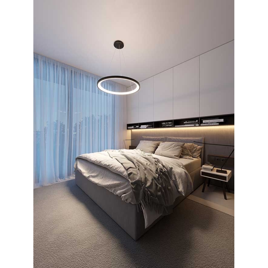 LED2 - LED Chandelier on a string BELLA LED/48W/230V 3000K/4000K black