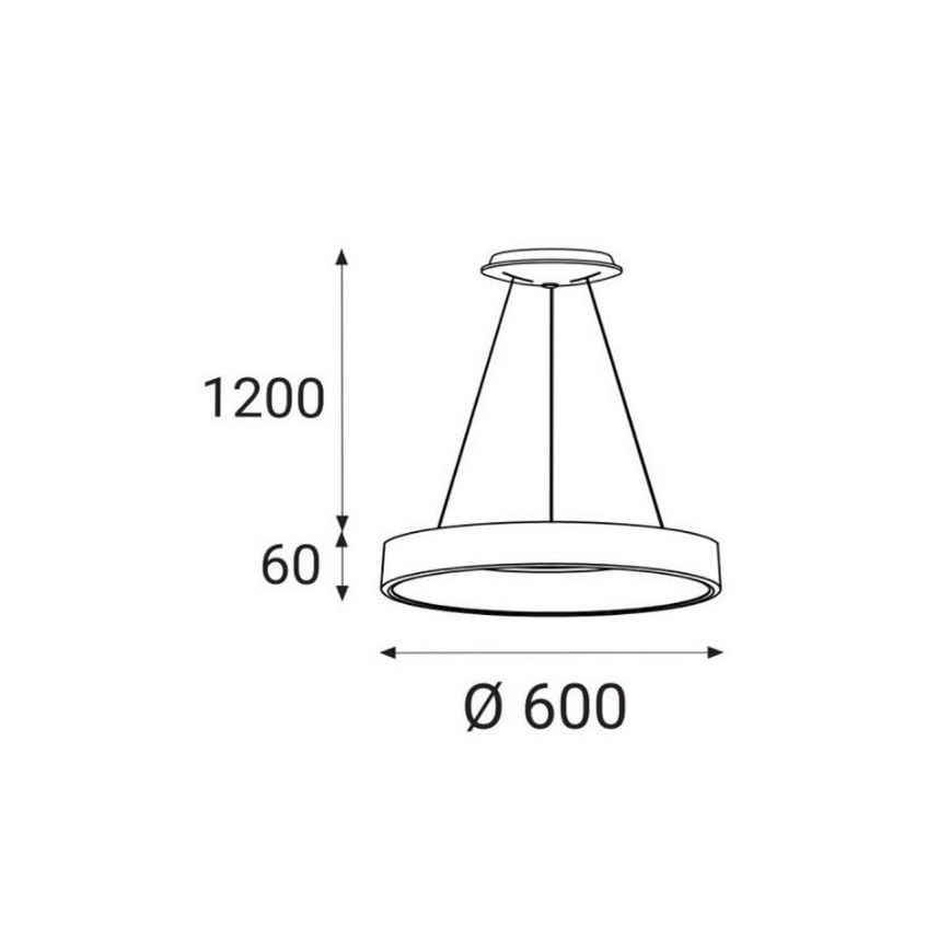 LED2 - LED Chandelier on a string BELLA LED/50W/230V 3000/4000K white