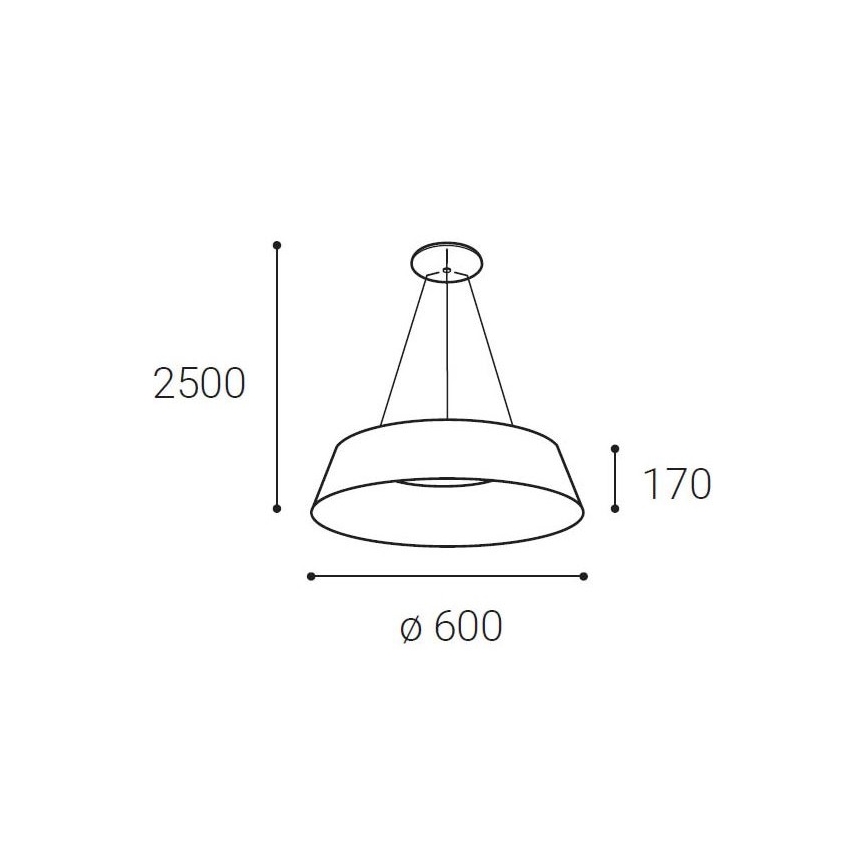 LED2 - LED Chandelier on a string KATY LED/60W/230V 3000/4000K white
