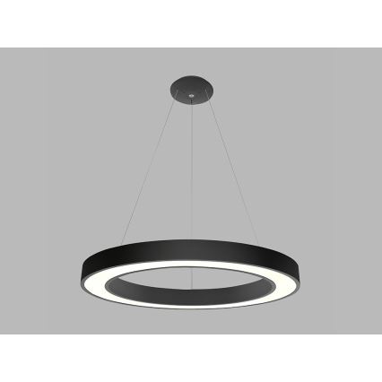 LED2 - LED Chandelier on a string SATURN LED/80W/230V 3000K d. 80 cm black