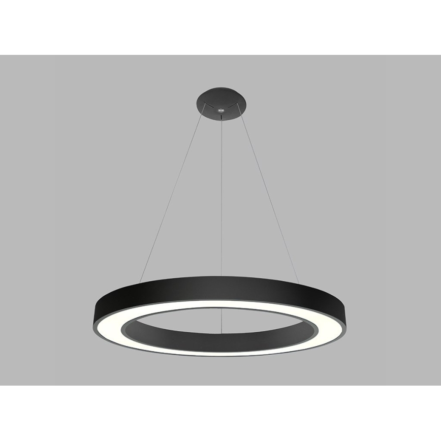 LED2 - LED Chandelier on a string SATURN LED/80W/230V 3000K d. 80 cm black