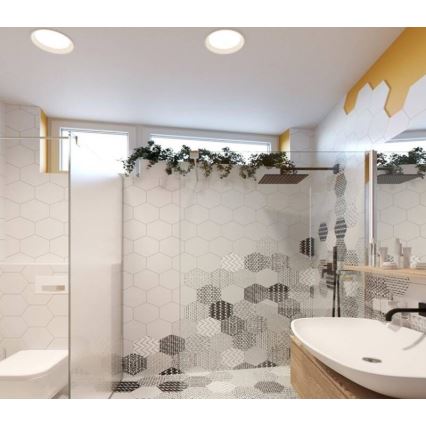 LED2 - LED Dimmable bathroom recessed light ZETA LED/10W/230V 3000K IP44