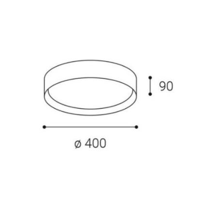 LED2 - LED Dimmable ceiling light MILA LED/30W/230V