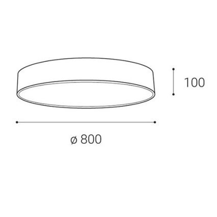 LED2 - LED Dimmable ceiling light MONO LED/100W/230V 3000K/4000K black