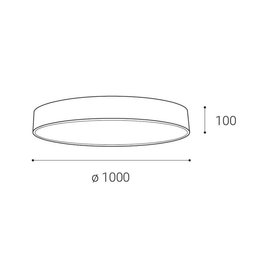 LED2 - LED Dimmable ceiling light MONO LED/153W/230V 3000K/4000K black