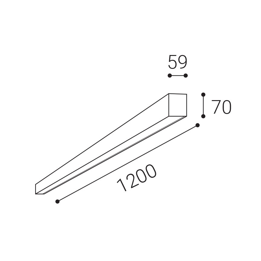 LED2 - LED Dimmable ceiling light NOLI LED/40W/230V 3000K/3500K/4000K white