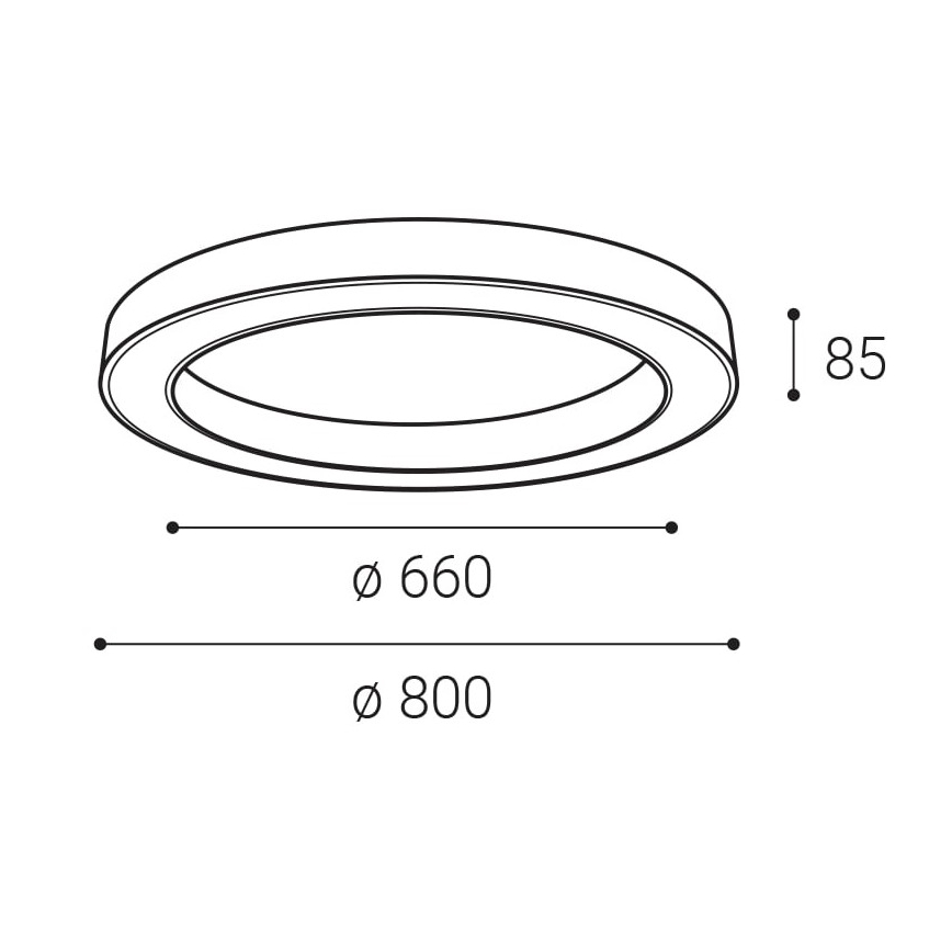LED2 - LED Dimmable ceiling light SATURN LED/60W/230V 3000K/4000K white