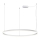 LED2 - LED Dimmable chandelier on a string CIRCLE LED/80W/230V 3000K/4000K d. 100 cm white