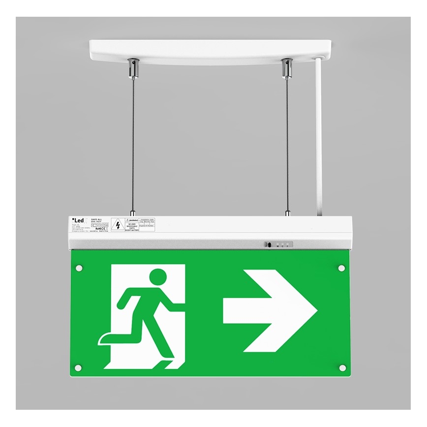 LED2 - LED Emergency light SAFE ALL LED/2W/3,6V 6000K IP40