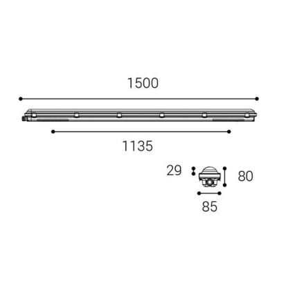 LED2 - LED Heavy-duty light DUSTER LED/52W/230V IP66