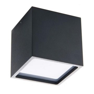 LED2 - LED Outdoor ceiling light CUBE LED/12W/230V anthracite IP54