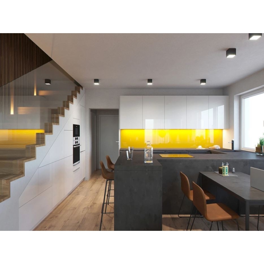 LED2 - LED Outdoor ceiling light CUBE LED/12W/230V anthracite IP54