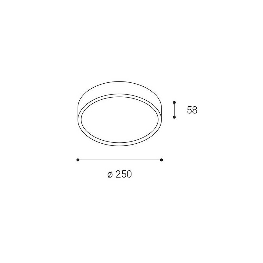 LED2 - LED Outdoor ceiling light MIRA LED/18W/230V IP65 black