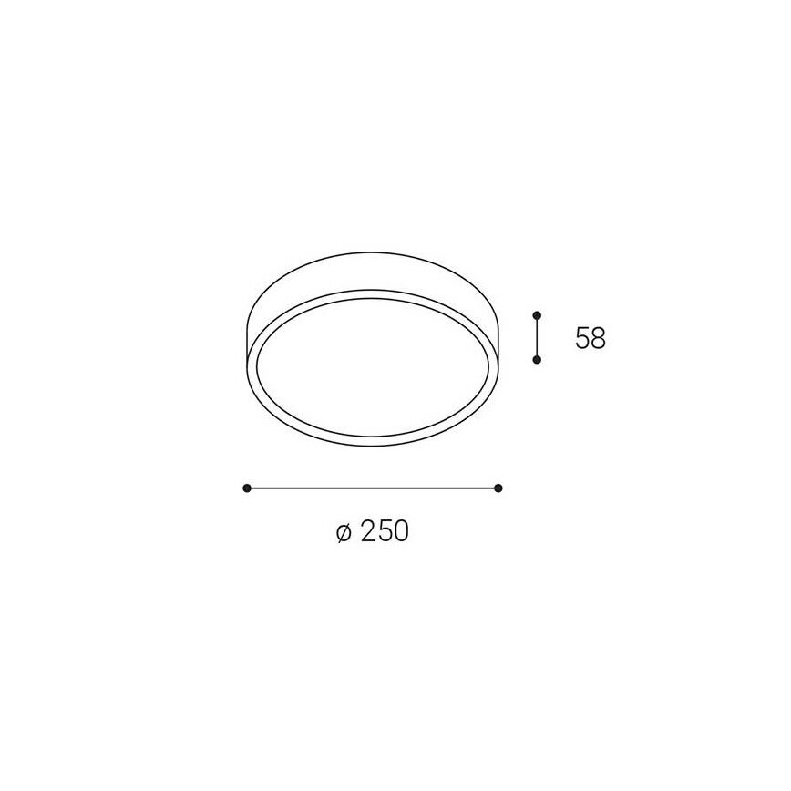 LED2 - LED Outdoor ceiling light MIRA LED/18W/230V IP65 white
