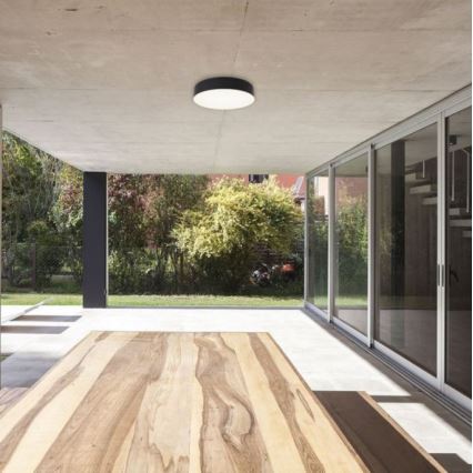 LED2 - LED Outdoor ceiling light with a sensor DRUM LED/21W/230V IP65 3000K/4000K/6500K