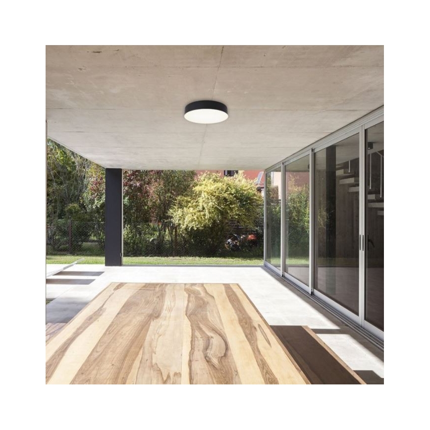 LED2 - LED Outdoor ceiling light with a sensor DRUM LED/21W/230V IP65 3000K/4000K/6500K