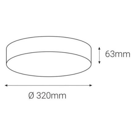 LED2 - LED Outdoor ceiling light with a sensor DRUM LED/21W/230V IP65 3000K/4000K/6500K