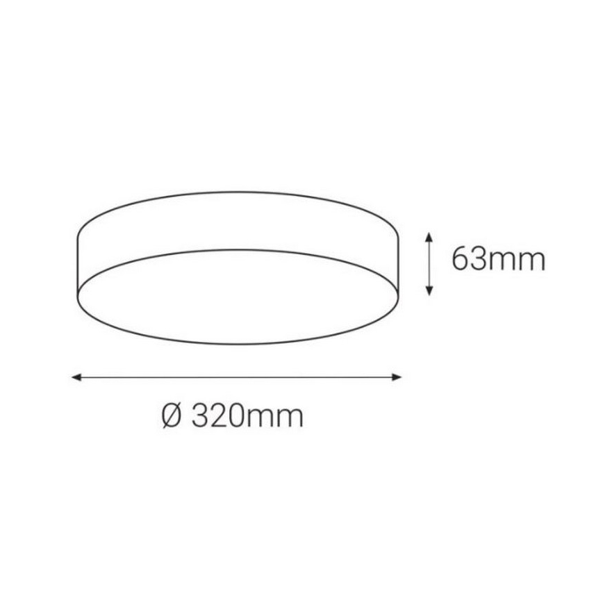 LED2 - LED Outdoor ceiling light with a sensor DRUM LED/21W/230V IP65 3000K/4000K/6500K