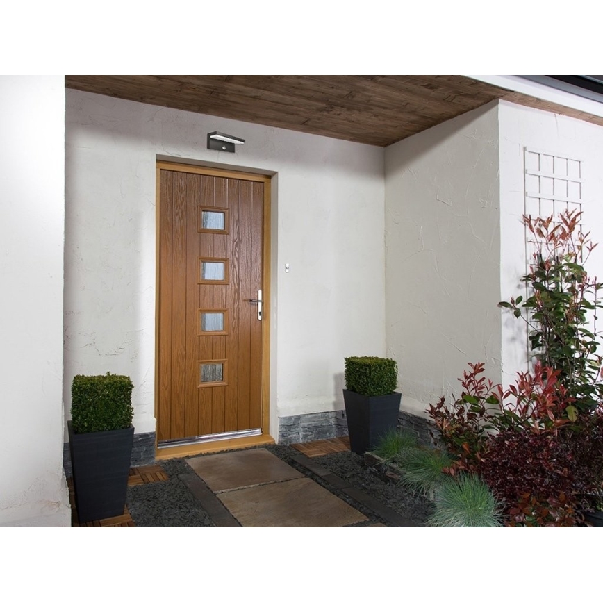 LED2 - LED Outdoor wall light with a sensor HUGO LED/9W/230V IP54 3000K/4000K