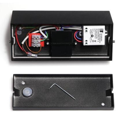LED2 - LED Outdoor wall light with a sensor HUGO LED/9W/230V IP54 3000K/4000K