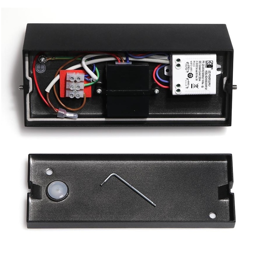 LED2 - LED Outdoor wall light with a sensor HUGO LED/9W/230V IP54 3000K/4000K