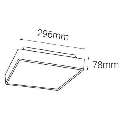 LED2 - LED Outdoor light with a sensor SOLO LED/16W/230V 3000/4000/6500K IP65