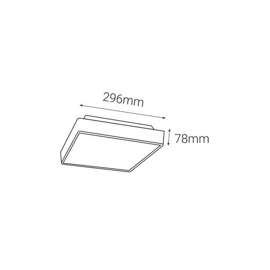 LED2 - LED Outdoor light with a sensor SOLO LED/16W/230V 3000/4000/6500K IP65