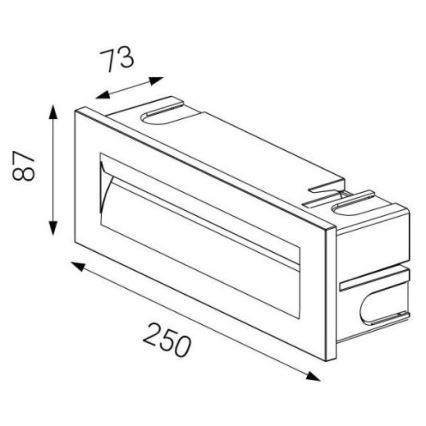 LED2 - LED Outdoor recessed light STEP IN LED/8,5W/230V IP65