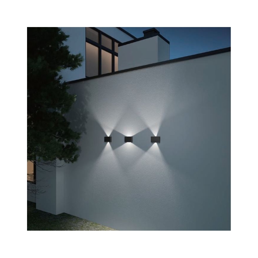LED2 - LED Outdoor wall light BLADE 2xLED/12W/230V IP54