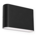 LED2 - LED Outdoor wall light FLAT 2xLED/3W/230V IP65 3000K/4000K/5700K black