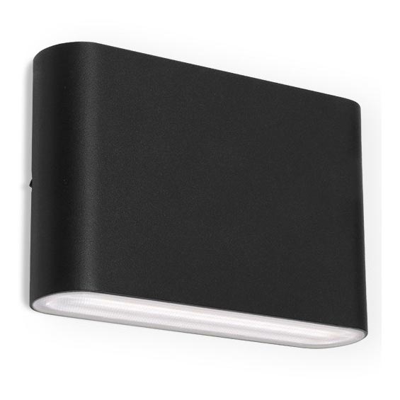 LED2 - LED Outdoor wall light FLAT 2xLED/3W/230V IP65 3000K/4000K/5700K black