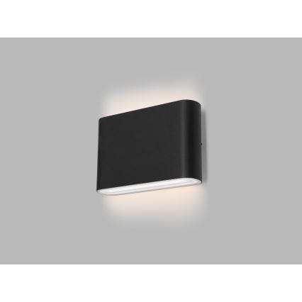 LED2 - LED Outdoor wall light FLAT 2xLED/3W/230V IP65 3000K/4000K/5700K black