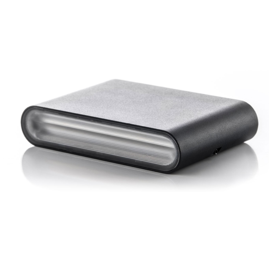 LED2 - LED Outdoor wall light FLAT 2xLED/3W/230V IP65 3000K/4000K/5700K black