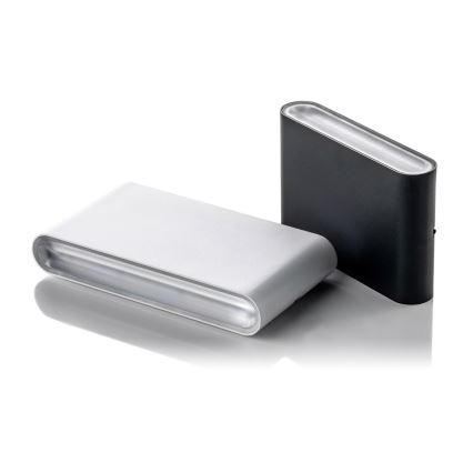 LED2 - LED Outdoor wall light FLAT 2xLED/3W/230V IP65 3000K/4000K/5700K black