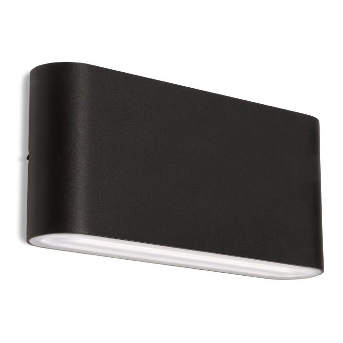 LED2 - LED Outdoor wall light FLAT 2xLED/5W/230V IP65 3000K/4000K/5700K black