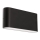 LED2 - LED Outdoor wall light FLAT 2xLED/5W/230V IP65 3000K/4000K/5700K black